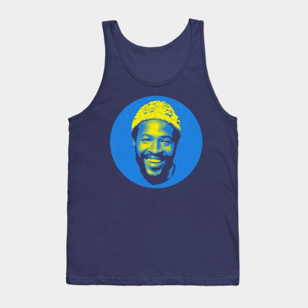 Marvin Circle Blue Tank Top by demarsi anarsak